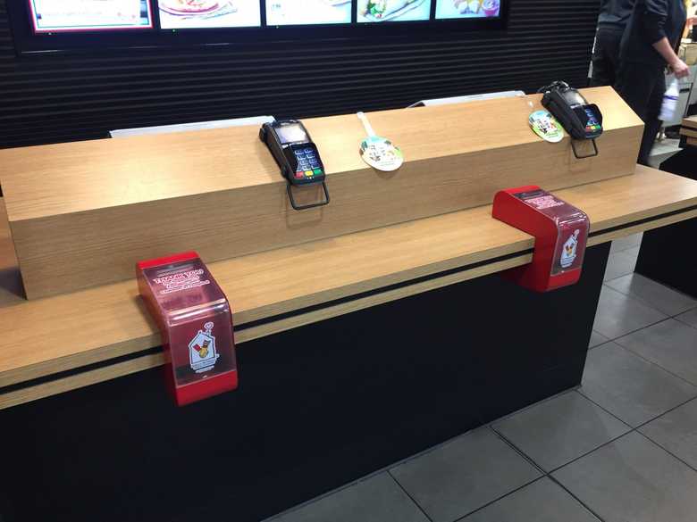 McDonalds penny donation boxes
